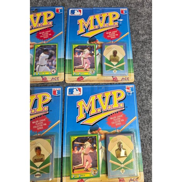 Major League Baseball MVP 1990 Collector Pin Set Lot Of 7 Ripken Bonilla Clark - Picture 5 of 8
